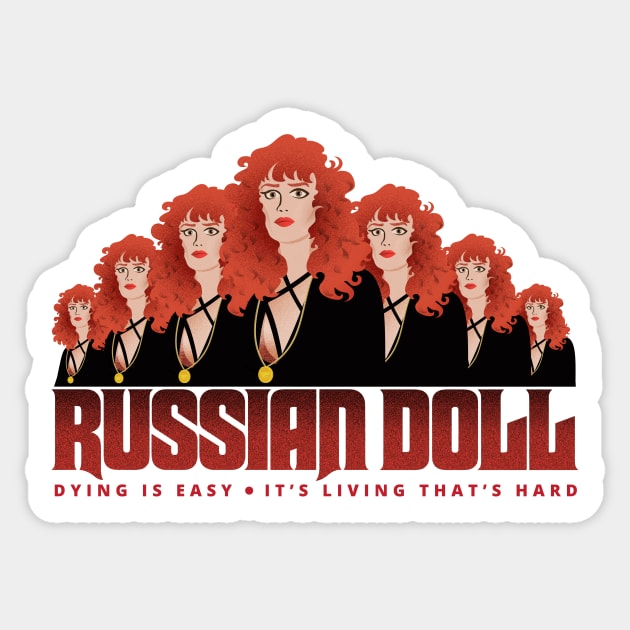 Russian Doll by Netflix (fan art) Variation 2 Sticker by uhmealya